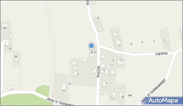 Grojec, Ruczaj, 9, mapa Grojec