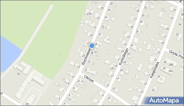 Grudziądz, Ruchniewicza Alojzego, 16, mapa Grudziądza