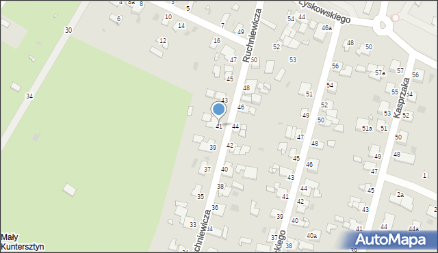 Grudziądz, Ruchniewicza Alojzego, 41, mapa Grudziądza