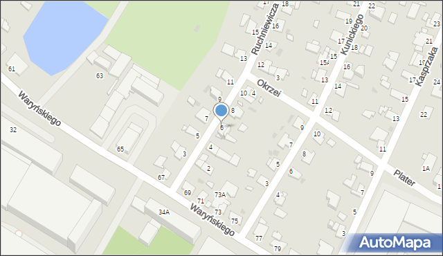 Grudziądz, Ruchniewicza Alojzego, 6, mapa Grudziądza