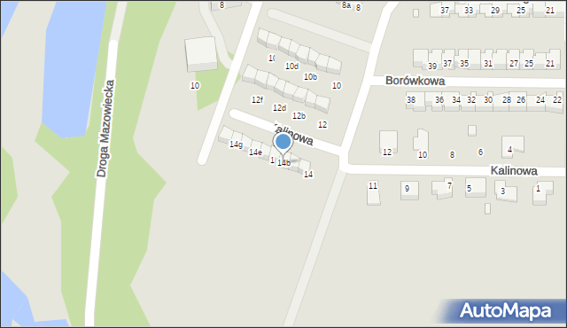 Grudziądz, Runa Leśnego, 14b, mapa Grudziądza