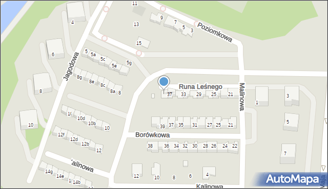 Grudziądz, Runa Leśnego, 39, mapa Grudziądza