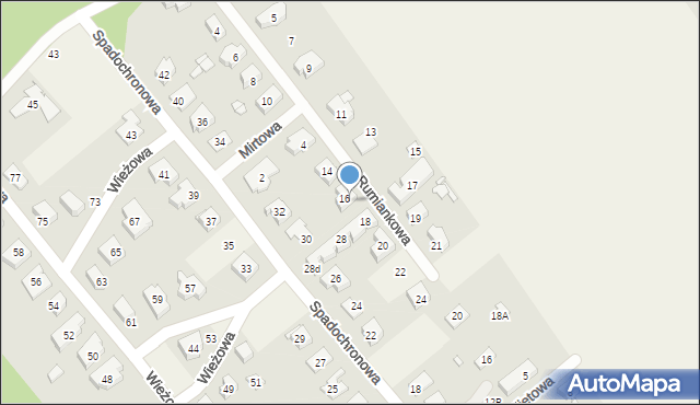 Gruszczyn, Rumiankowa, 17a, mapa Gruszczyn