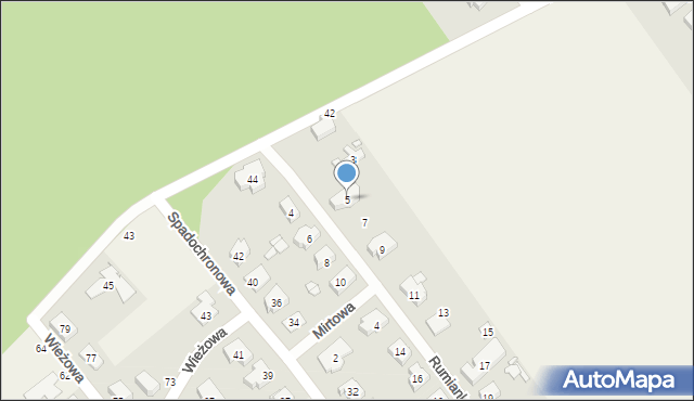 Gruszczyn, Rumiankowa, 5, mapa Gruszczyn