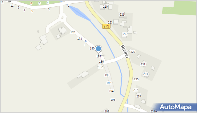 Ilkowice, Rudno, 184, mapa Ilkowice