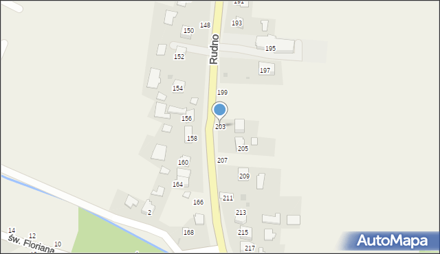 Ilkowice, Rudno, 203, mapa Ilkowice