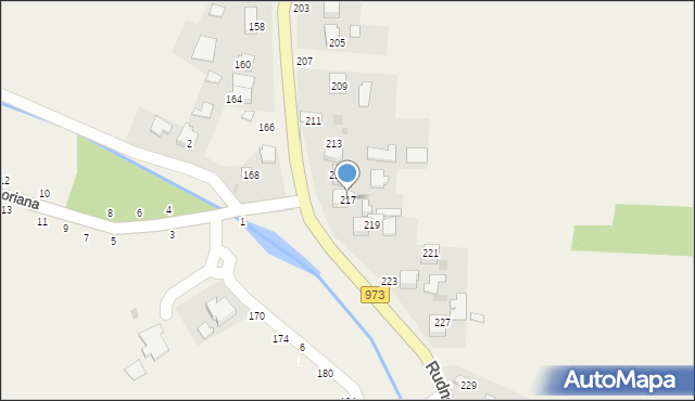 Ilkowice, Rudno, 217, mapa Ilkowice