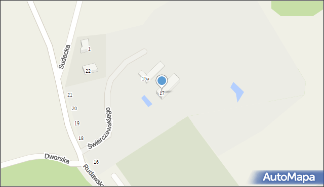 Janowice Wielkie, Rudawska, 17, mapa Janowice Wielkie