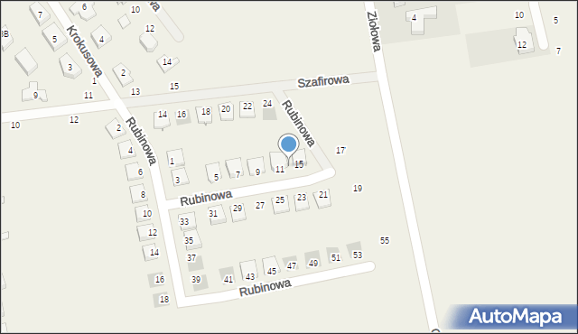 Jasin, Rubinowa, 13, mapa Jasin
