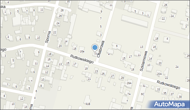 Jasin, Rutkowskiego Jana, prof., 16c, mapa Jasin