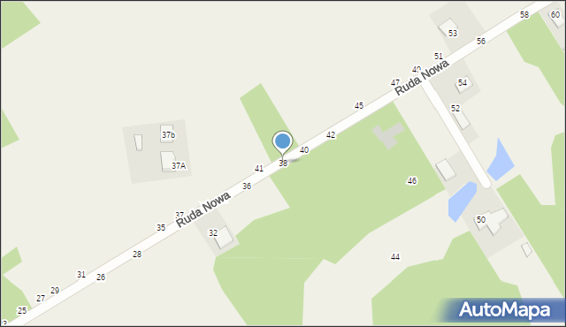 Jastkowice, Ruda Nowa, 38, mapa Jastkowice