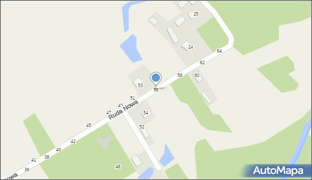 Jastkowice, Ruda Nowa, 56, mapa Jastkowice