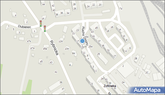 Jastrzębie-Zdrój, Ruchu Oporu, 13, mapa Jastrzębie-Zdrój