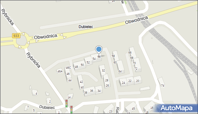 Jastrzębie-Zdrój, Ruchu Oporu, 56, mapa Jastrzębie-Zdrój