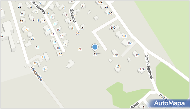 Jelenia Góra, Rudawska, 23, mapa Jelenia Góra