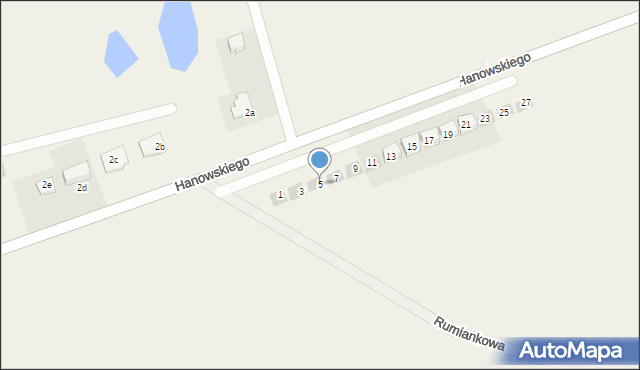 Jonkowo, Rumiankowa, 5, mapa Jonkowo