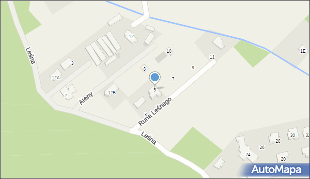 Józefów, Runa Leśnego, 5, mapa Józefów