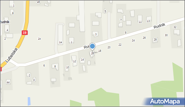 Kąkolewnica, Rudnik, 16, mapa Kąkolewnica