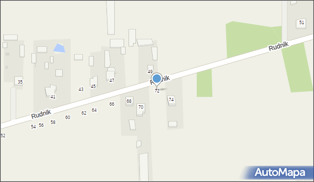 Kąkolewnica, Rudnik, 72, mapa Kąkolewnica