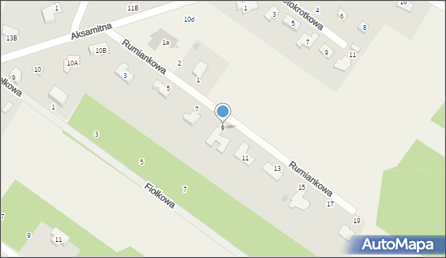 Kalonka, Rumiankowa, 9, mapa Kalonka