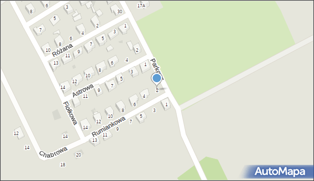 Kamieniec Ząbkowicki, Rumiankowa, 2, mapa Kamieniec Ząbkowicki