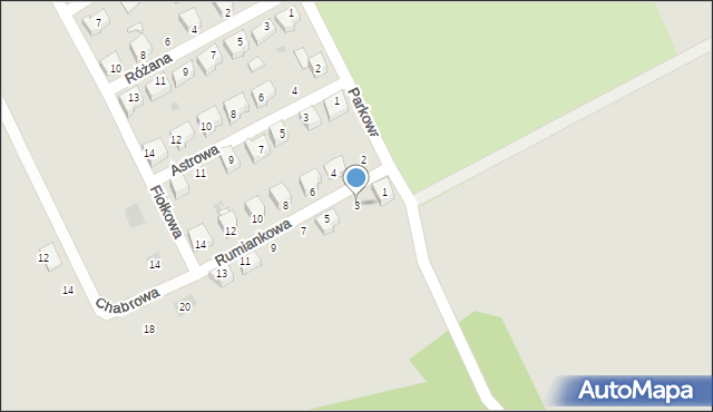 Kamieniec Ząbkowicki, Rumiankowa, 3, mapa Kamieniec Ząbkowicki