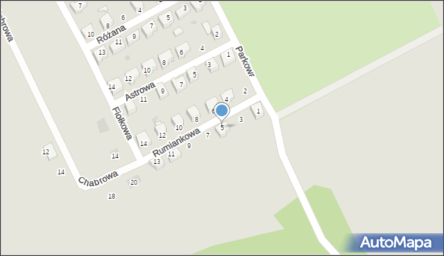 Kamieniec Ząbkowicki, Rumiankowa, 5, mapa Kamieniec Ząbkowicki