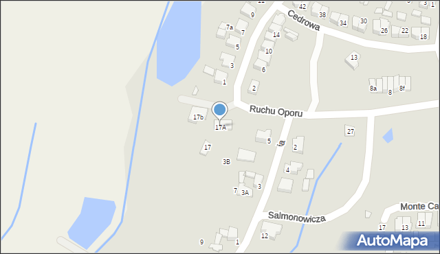 Kępno, Ruchu Oporu, 17A, mapa Kępno