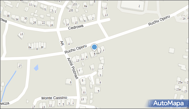 Kępno, Ruchu Oporu, 5, mapa Kępno