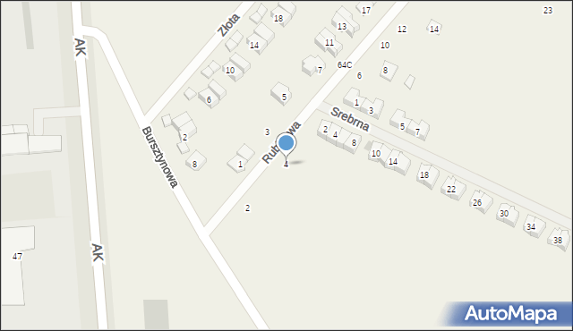 Kobylin, Rubinowa, 4, mapa Kobylin