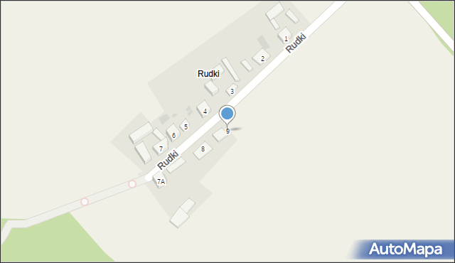 Konstantynowo, Rudki, 9, mapa Konstantynowo