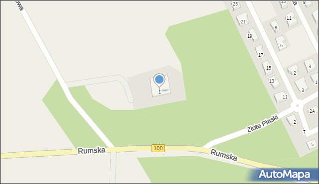 Kosakowo, Rumska, 1, mapa Kosakowo