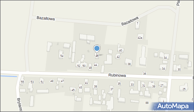 Kotowice, Rubinowa, 46, mapa Kotowice