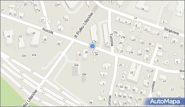 Kraków, Ruczaj, 26, mapa Krakowa