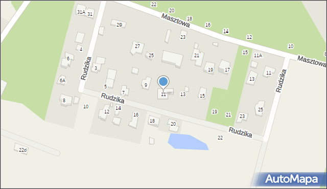 Kuleszówka, Rudzika, 11, mapa Kuleszówka