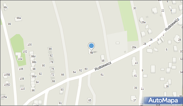 Łańcut, Rutkiewicz Wandy, 58, mapa Łańcut