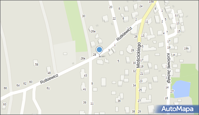 Łańcut, Rutkiewicz Wandy, 7, mapa Łańcut