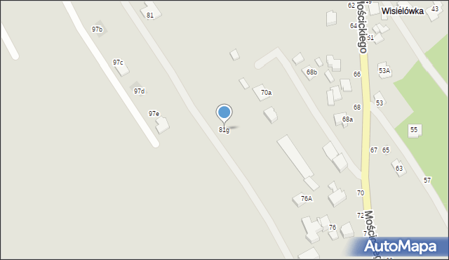 Łańcut, Rutkiewicz Wandy, 81g, mapa Łańcut