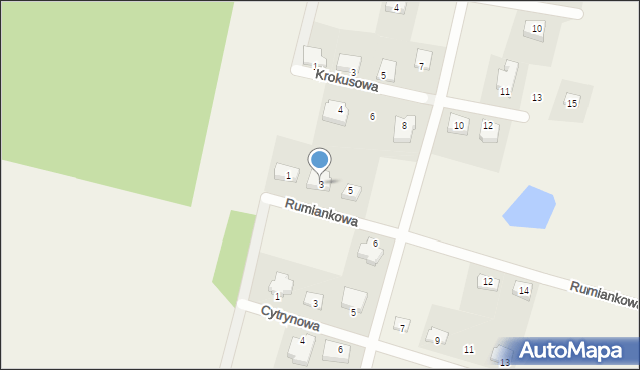 Linowiec, Rumiankowa, 3, mapa Linowiec