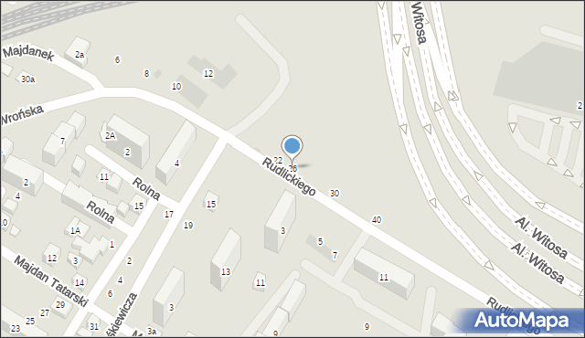 Lublin, Rudlickiego Jerzego, 26, mapa Lublina