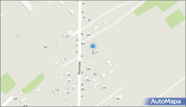 Łuków, Rurowa, 30, mapa Łuków