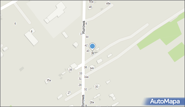 Łuków, Rurowa, 38, mapa Łuków