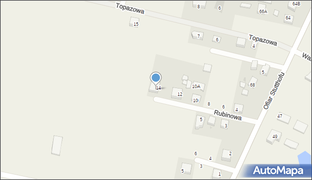 Luzino, Rubinowa, 16, mapa Luzino