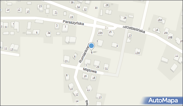 Luzino, Rumiankowa, 5, mapa Luzino