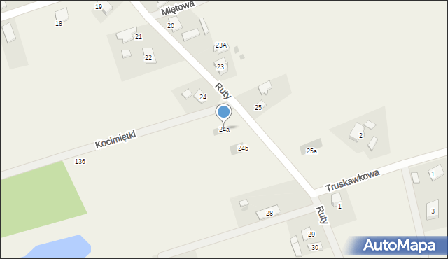 Maszewo, Ruty, 24a, mapa Maszewo