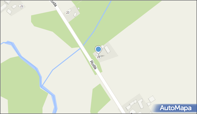 Melonek, Ruda, 19, mapa Melonek