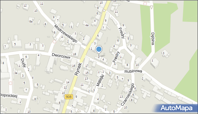Miasteczko Śląskie, Rubinowa, 2, mapa Miasteczko Śląskie