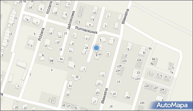 Mirków, Rumiankowa, 9, mapa Mirków