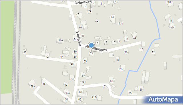 Mysłowice, Rumiankowa, 2, mapa Mysłowice