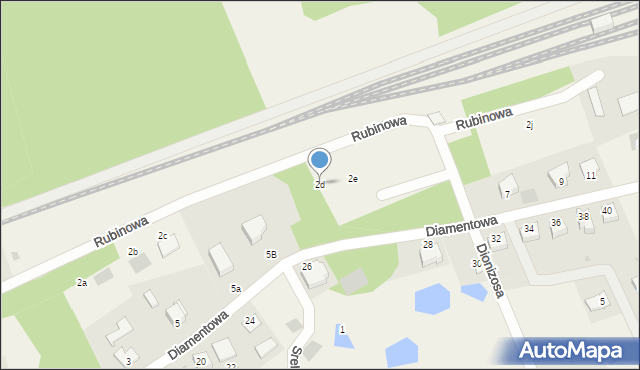 Naterki, Rubinowa, 2d, mapa Naterki